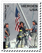 The Heroes Stamp dedicated to the victims of September 11, 2001.